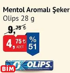 OLİPS MENTOL AROMALI ŞEKER